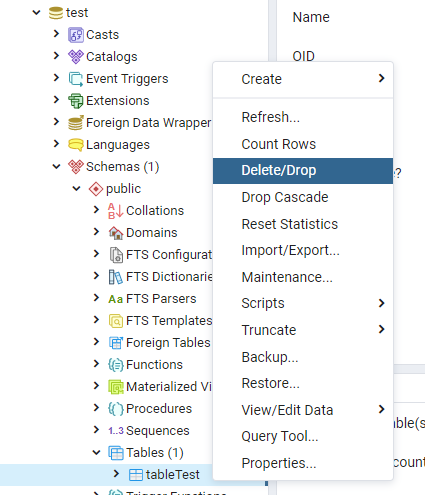 Cara Menghapus Tabel Database PostgreSQL – Kumpulan Code